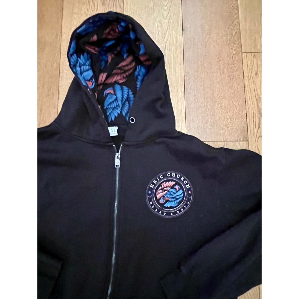 Eric Church Heart & Soul Full Zip Hoodie Official Concert Merch XL